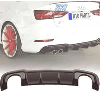 DIFFUSORE AUDI A3 S LINE SEDAN 17-20 LOOK RS3