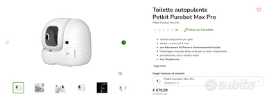 PETKIT PUROBOT MAX PRO LA LETTIERA AUTONETTANTE