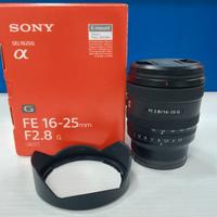 Sony FE 16-25 F2.8G Condizioni Ottime