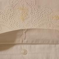 Lenzuolo matrimoniale ricamato