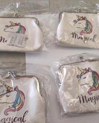 4 portamonete Unicorno nuovi.Magical anche singoli