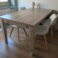 tavolo in legno allungabile 