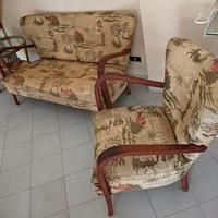 divano e poltrona vintage