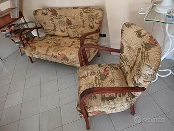 divano e poltrona vintage