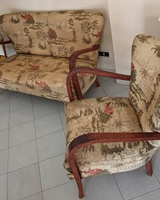 divano e poltrona vintage