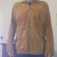 Giacca scamosciata marroncino