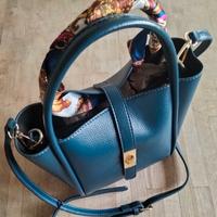 Borsa donna ecopelle blu