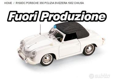 MODELLO PORSCHE 356 CHIUSA POLIZIA SVIZZERA BRUMM