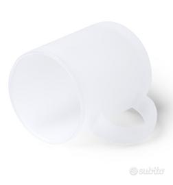 36 Tazze trasparenti glassate sublimazione 350 ml