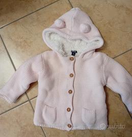 giacca con cappuccio con pelliccetta bambina