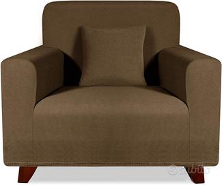 Copridivano Elastico 1 Posto Universale Marrone