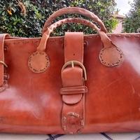 Borsone in cuoio artigianale 