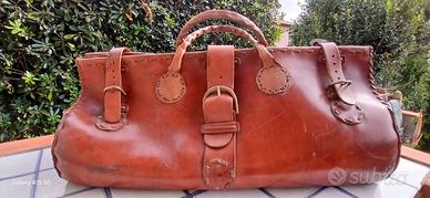 Borsone in cuoio artigianale 