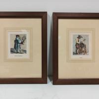 Coppia di stampe – Mercante di banderuole/Arrotino