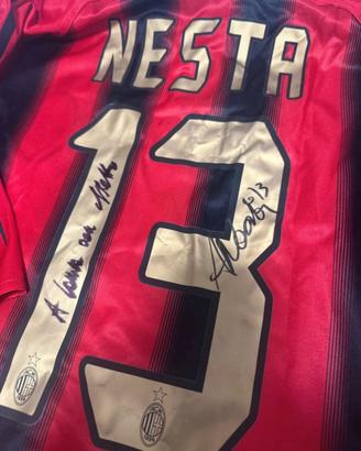 MAGLIA MILAN AUTOGRAFATA ALESSANDRO NESTA