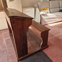 Vecchio ed antico banco da scuola due posti di ep