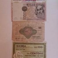 Lotto buoni cassa/banconote circolate.