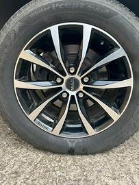 4 Ruote Complete 17" MAK + Gomme Invernali Hankook