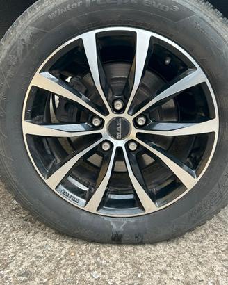 4 Ruote Complete 17" MAK + Gomme Invernali Hankook