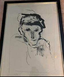 Ernesto treccani coppia litografie quadro