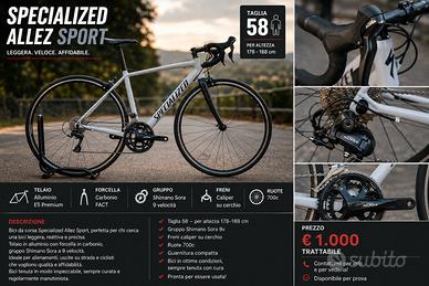 Specialized Allez Sport – Taglia 58