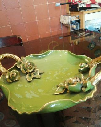 centro tavola ceramica made in italy