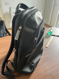 Zaino PIQUADRO in pelle blue NUOVO