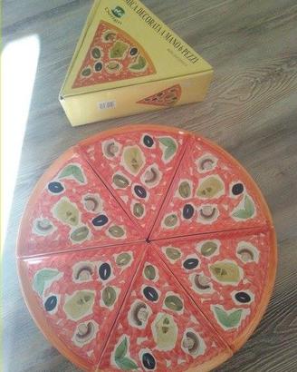 Piatto rotondo Pizza a forma di spicchi da 6 pezzi