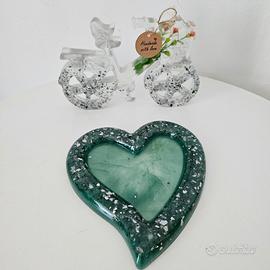 cuori in resina 