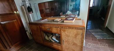 tavolo + 4 sedie+ mobile buffet vintage