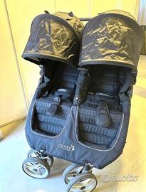 Passeggino gemellare baby jogger city nero