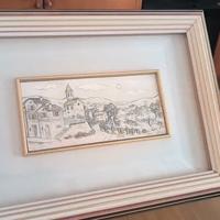 Quadro in rilievo con paesaggio – Cornice elegante