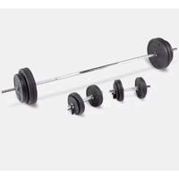 Kit manubri e bilanciere bodybuilding 93kg