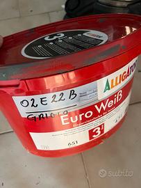 Pittura lavabile colore grigio/verde 4.5 litri