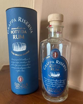 Bottiglia vuota grappa Sibona