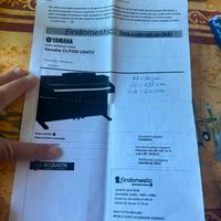 Pianoforte digitale con tasti pesati Yamaha CLP330