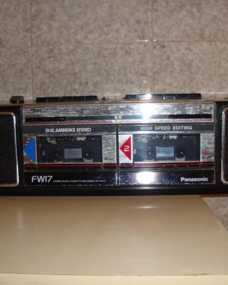Radio panasonic fw17 double cassette recorder