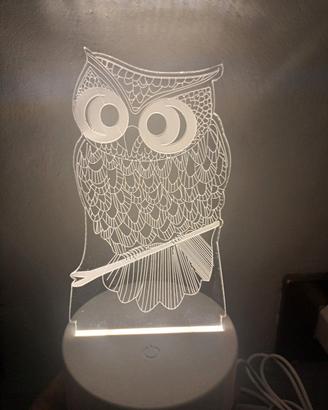 Lampada gufo usb