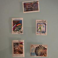 5 Francobolli Esteri