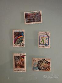 5 Francobolli Esteri