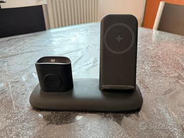 Base ricarica 3 in 1 iPhone, Apple Watch, AirPods