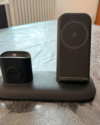 Base ricarica 3 in 1 iPhone, Apple Watch, AirPods