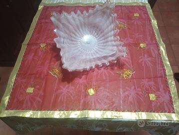 Centrotavola in vetro tipo murano ciotola deco