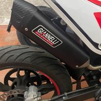 Terminale scarico Giannelli Sonic Alluminio Nero