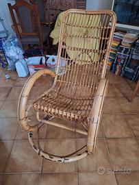 dondolo bambù vintage