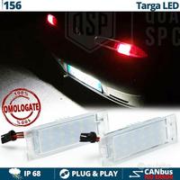 Luci Targa LED per Alfa Romeo 156 Placchette 6500K
