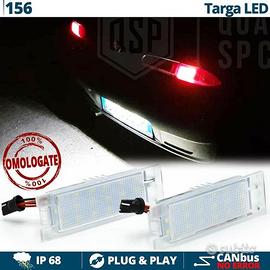 Luci Targa LED per Alfa Romeo 156 Placchette 6500K