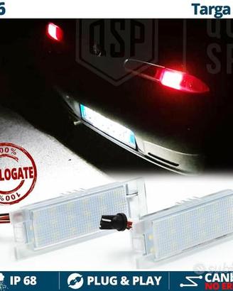 Luci Targa LED per Alfa Romeo 156 Placchette 6500K