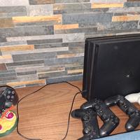 ps4 pro + visoreVR +4controller + acces. e giochi