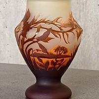 Vaso in stile Emile Gallé